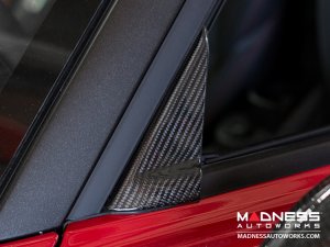 Alfa Romeo 4C Door Trim - Carbon Fiber - Exterior Door Triangle Trim